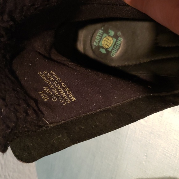 Earth Origins Black Glow Ankle Boots Size 10 - Picture 6 of 11